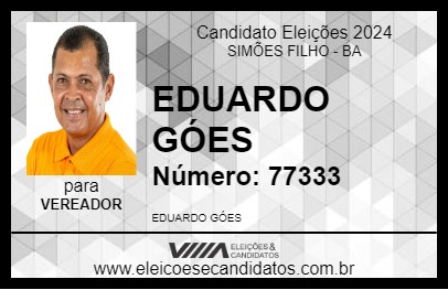 Candidato EDUARDO GÓES 2024 - SIMÕES FILHO - Eleições