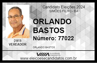 Candidato ORLANDO BASTOS 2024 - SIMÕES FILHO - Eleições