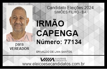 Candidato IRMÃO CAPENGA 2024 - SIMÕES FILHO - Eleições