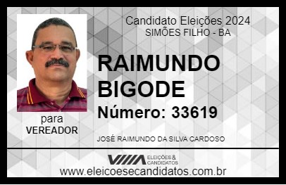 Candidato RAIMUNDO BIGODE 2024 - SIMÕES FILHO - Eleições