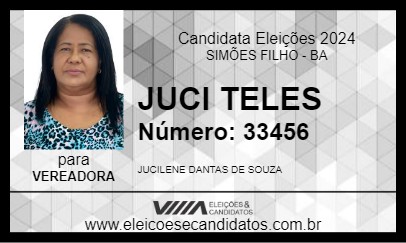 Candidato JUCI TELES 2024 - SIMÕES FILHO - Eleições