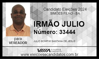 Candidato IRMÃO JULIO 2024 - SIMÕES FILHO - Eleições