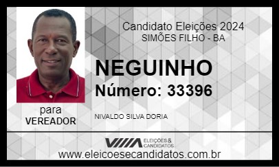 Candidato NEGUINHO 2024 - SIMÕES FILHO - Eleições