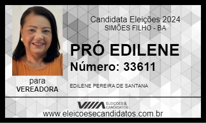 Candidato PRÓ EDILENE 2024 - SIMÕES FILHO - Eleições