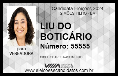 Candidato LIU DO BOTICÁRIO 2024 - SIMÕES FILHO - Eleições