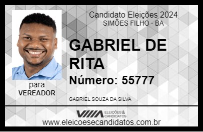 Candidato GABRIEL DE RITA 2024 - SIMÕES FILHO - Eleições