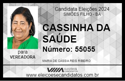 Candidato CASSINHA DA SAÚDE 2024 - SIMÕES FILHO - Eleições