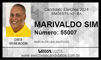 Candidato MARIVALDO SIM 2024 - SIMÕES FILHO - Eleições