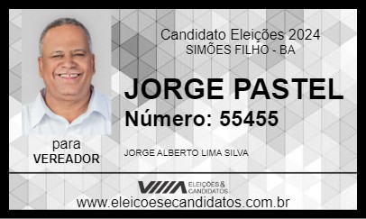 Candidato JORGE PASTEL 2024 - SIMÕES FILHO - Eleições