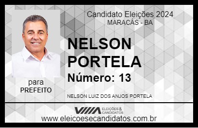 Candidato NELSON PORTELA 2024 - MARACÁS - Eleições