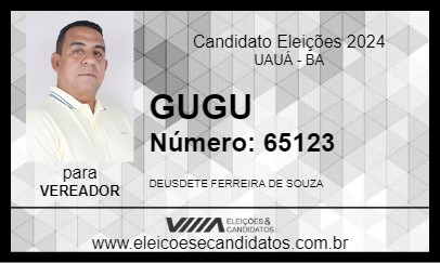 Candidato GUGU 2024 - UAUÁ - Eleições