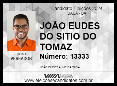 Candidato JOÃO EUDES DO SITIO DO TOMAZ 2024 - UAUÁ - Eleições