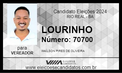 Candidato LOURINHO 2024 - RIO REAL - Eleições