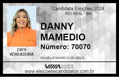 Candidato DANNY MAMEDIO 2024 - RIO REAL - Eleições