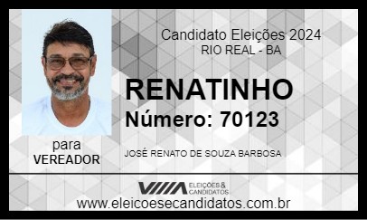 Candidato RENATINHO 2024 - RIO REAL - Eleições