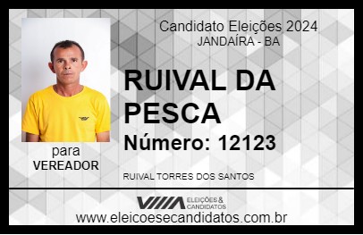 Candidato RUIVAL DA PESCA 2024 - JANDAÍRA - Eleições