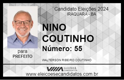 Candidato NINO COUTINHO 2024 - IRAQUARA - Eleições