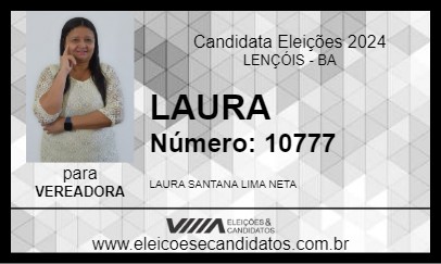 Candidato LAURA 2024 - LENÇÓIS - Eleições