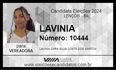 Candidato LAVINIA 2024 - LENÇÓIS - Eleições