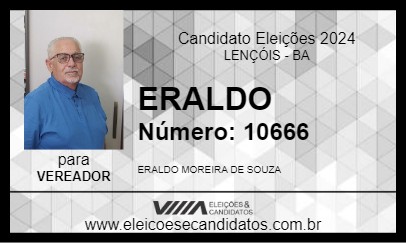 Candidato ERALDO 2024 - LENÇÓIS - Eleições