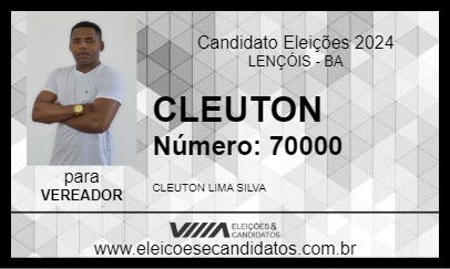 Candidato CLEUTON 2024 - LENÇÓIS - Eleições