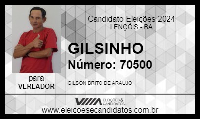 Candidato GILSINHO 2024 - LENÇÓIS - Eleições