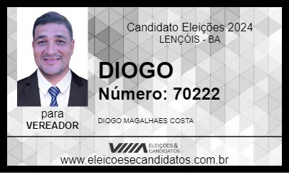 Candidato DIOGO 2024 - LENÇÓIS - Eleições