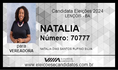 Candidato NATALIA 2024 - LENÇÓIS - Eleições