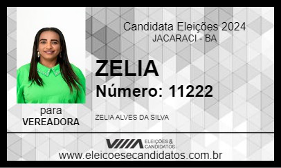 Candidato ZELIA 2024 - JACARACI - Eleições