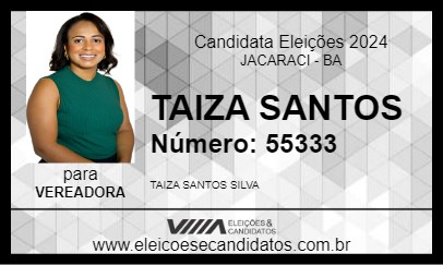 Candidato TAIZA SANTOS 2024 - JACARACI - Eleições