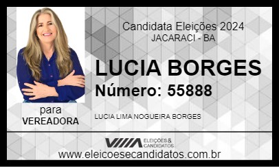 Candidato LUCIA BORGES 2024 - JACARACI - Eleições