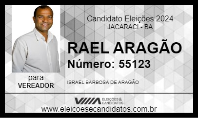 Candidato RAEL ARAGÃO 2024 - JACARACI - Eleições