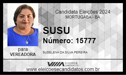 Candidato SUSU 2024 - MORTUGABA - Eleições