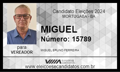 Candidato MIGUEL 2024 - MORTUGABA - Eleições