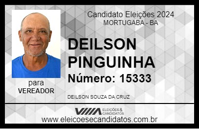 Candidato DEILSON PINGUINHA 2024 - MORTUGABA - Eleições