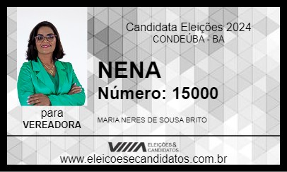 Candidato NENA 2024 - CONDEÚBA - Eleições