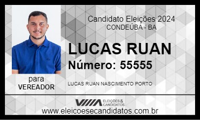 Candidato LUCAS RUAN 2024 - CONDEÚBA - Eleições