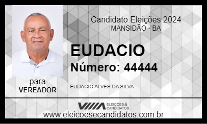 Candidato EUDACIO 2024 - MANSIDÃO - Eleições