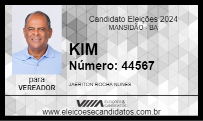 Candidato KIM 2024 - MANSIDÃO - Eleições