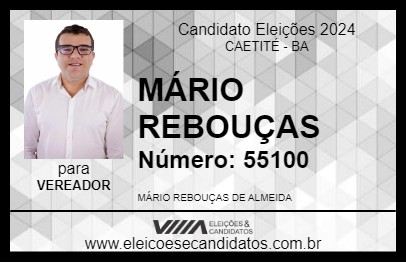 Candidato MÁRIO REBOUÇAS 2024 - CAETITÉ - Eleições