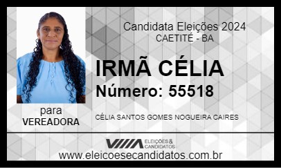 Candidato IRMÃ CÉLIA 2024 - CAETITÉ - Eleições