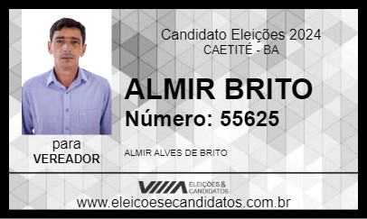 Candidato ALMIR BRITO 2024 - CAETITÉ - Eleições