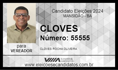 Candidato CLOVES 2024 - MANSIDÃO - Eleições