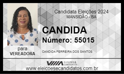 Candidato CANDIDA 2024 - MANSIDÃO - Eleições