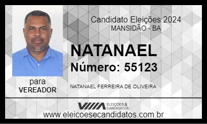 Candidato NATANAEL 2024 - MANSIDÃO - Eleições