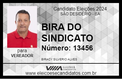 Candidato BIRA DO SINDICATO 2024 - SÃO DESIDÉRIO - Eleições