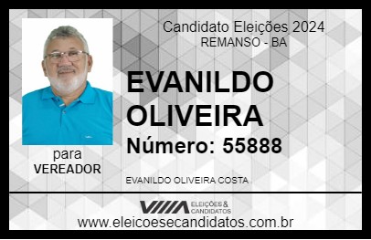 Candidato EVANILDO OLIVEIRA 2024 - REMANSO - Eleições