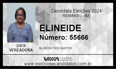 Candidato ELINEIDE 2024 - REMANSO - Eleições