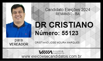 Candidato DR CRISTIANO 2024 - REMANSO - Eleições