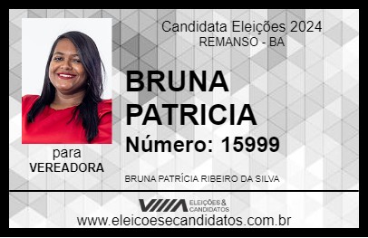 Candidato BRUNA PATRICIA 2024 - REMANSO - Eleições